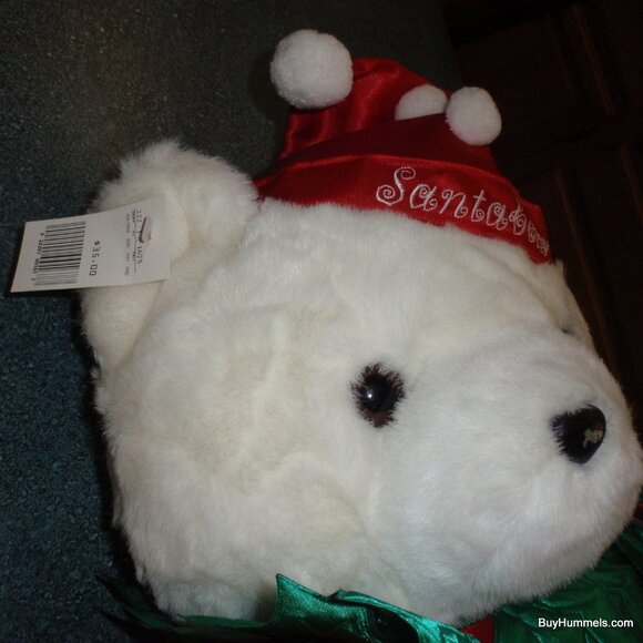 1994 Hudson Marshall Fields Plush Christmas SANTA BEAR Circus Clown With Bag! - Picture 3 of 5